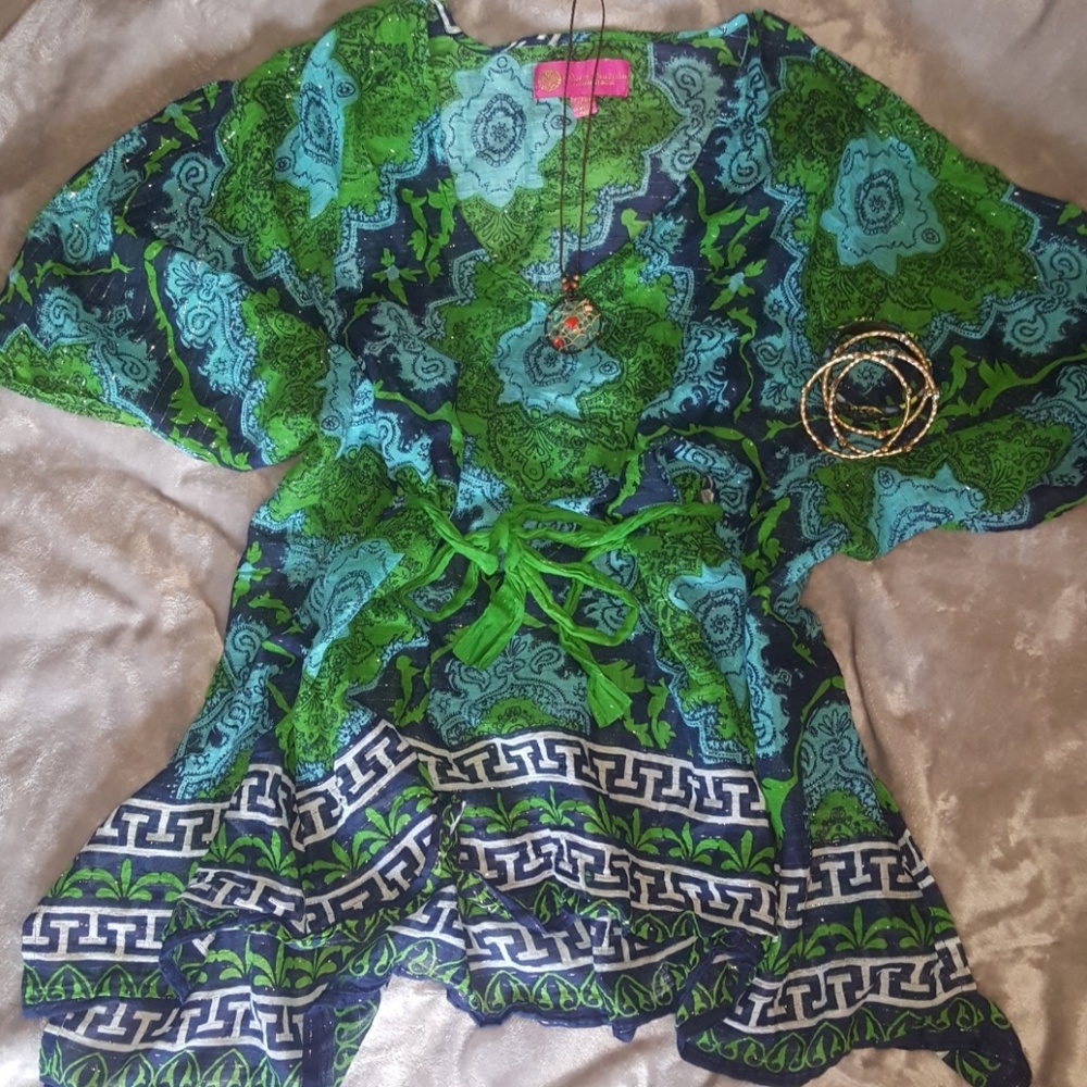 Hippie sheer cover-up